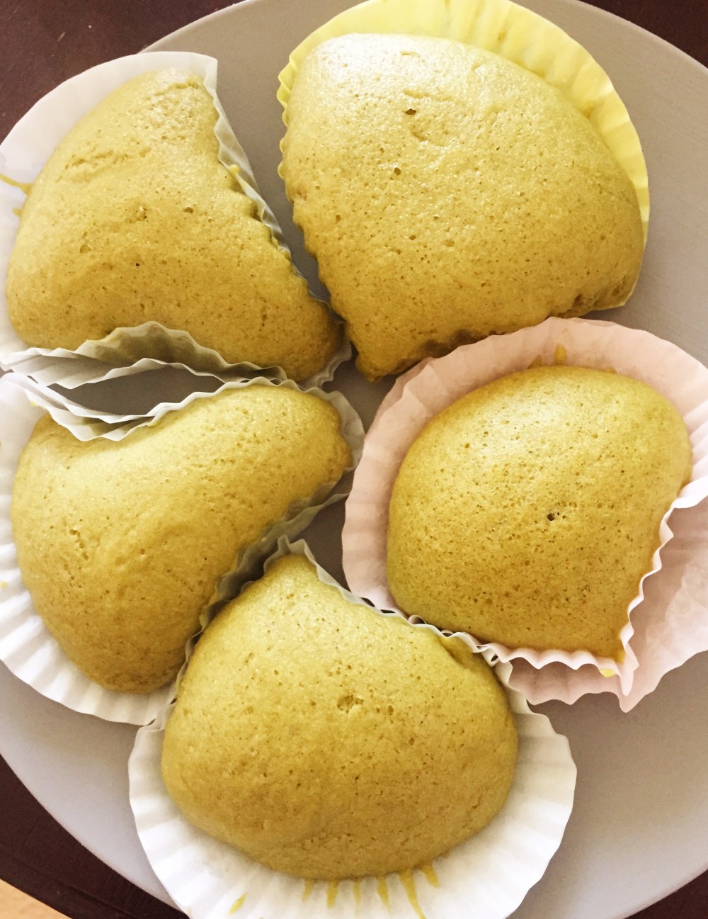 Ready to eat matcha green tea buns!