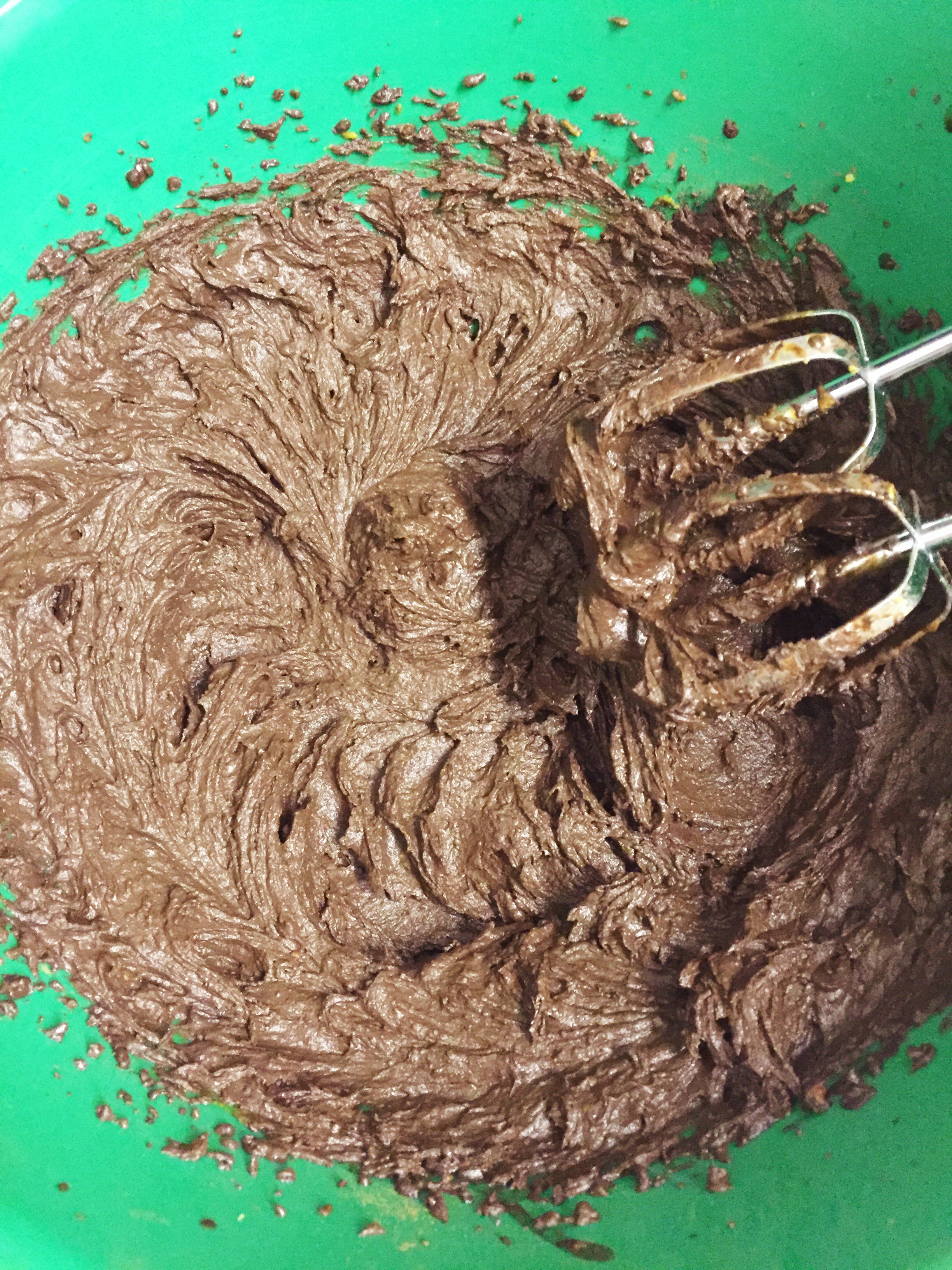 Mix until a thick batter forms